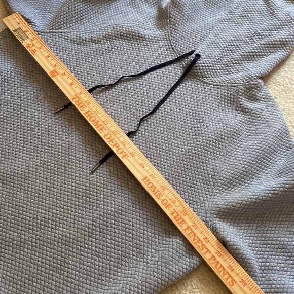 Soft gray pull over hoodie. - Picture 5 of 7